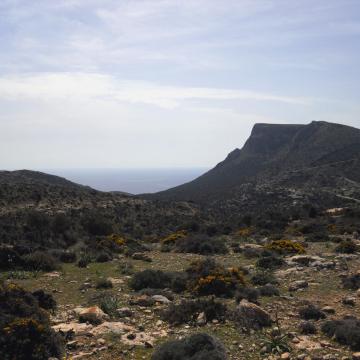Kefali peak and part of Martsalo gorge