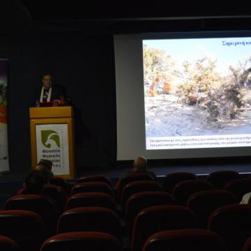 Snapshot from the presentation of the «Special Environmental Study of the Island of Chrysi»